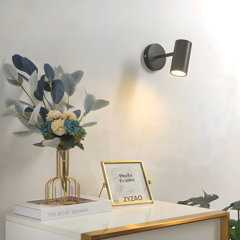 Modern Adjustable LED Wall Lamp - Energy-Efficient Metal & Acrylic Wall Sconce in Matte Black or White - 30 cm 1
