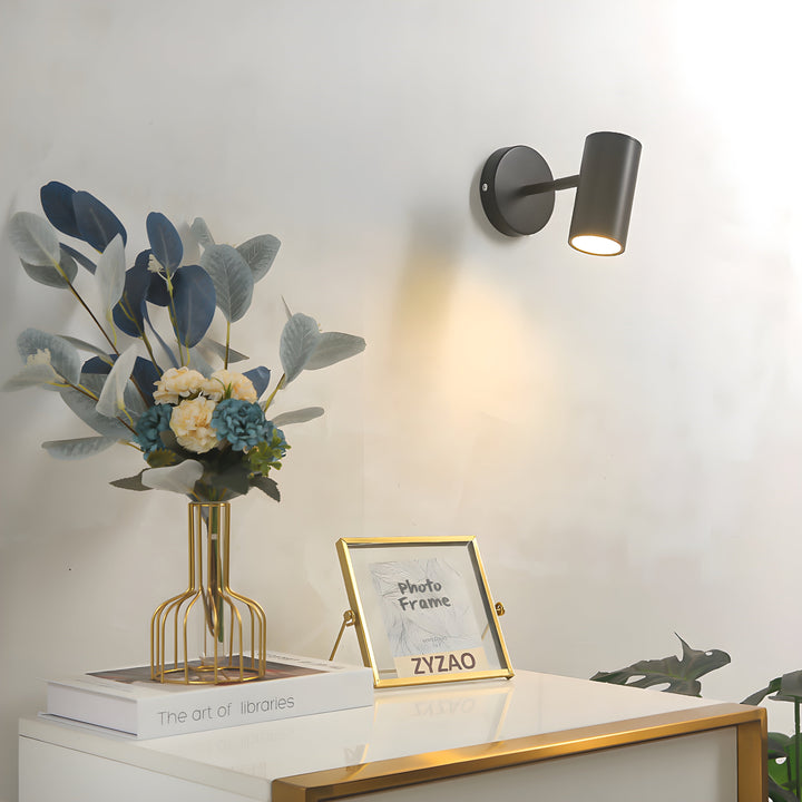 Modern Adjustable LED Wall Lamp - Energy-Efficient Metal & Acrylic Wall Sconce in Matte Black or White - 30 cm 1
