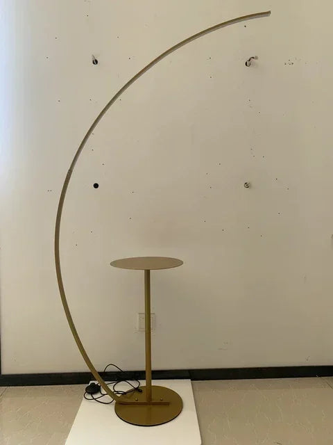 Modern Arc Floor Lamp - LED Minimalist Standing Lamp for Living Room - Black and Gold, 170 cm Height 6