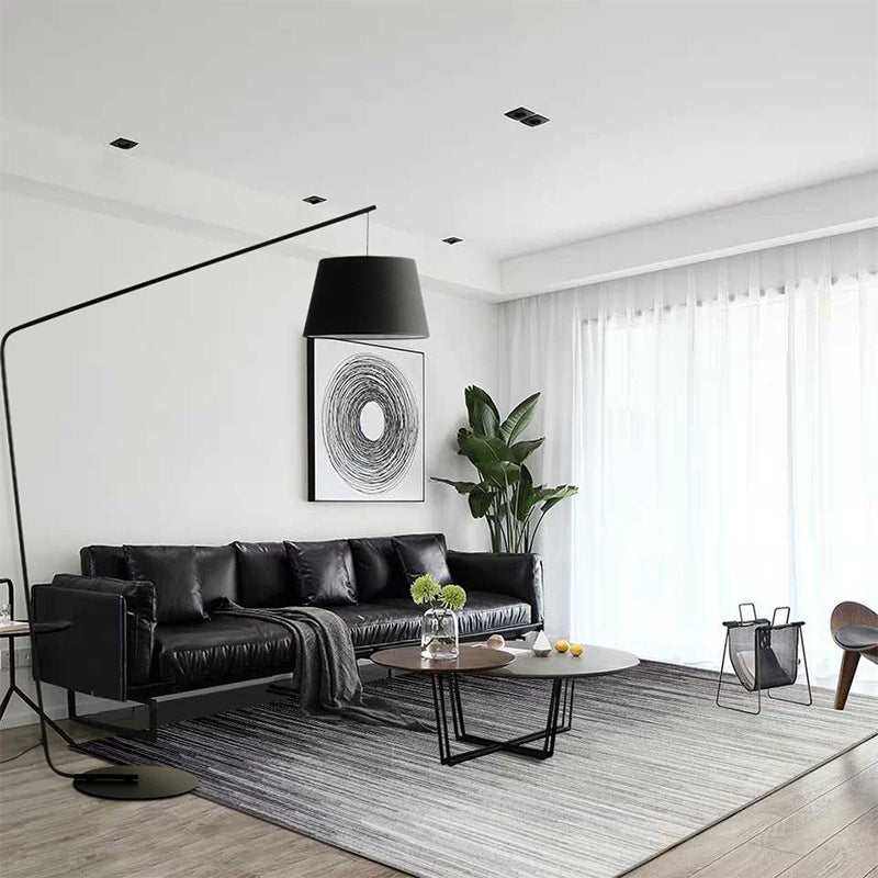Modern Black LED Floor Lamp - Adjustable Angle Scandinavian Design for Living Room, Stylish Standing Lamp with Energy-Efficient Lighting 1