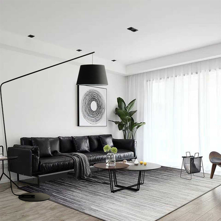 Modern Black LED Floor Lamp - Adjustable Angle Scandinavian Design for Living Room, Stylish Standing Lamp with Energy-Efficient Lighting 1