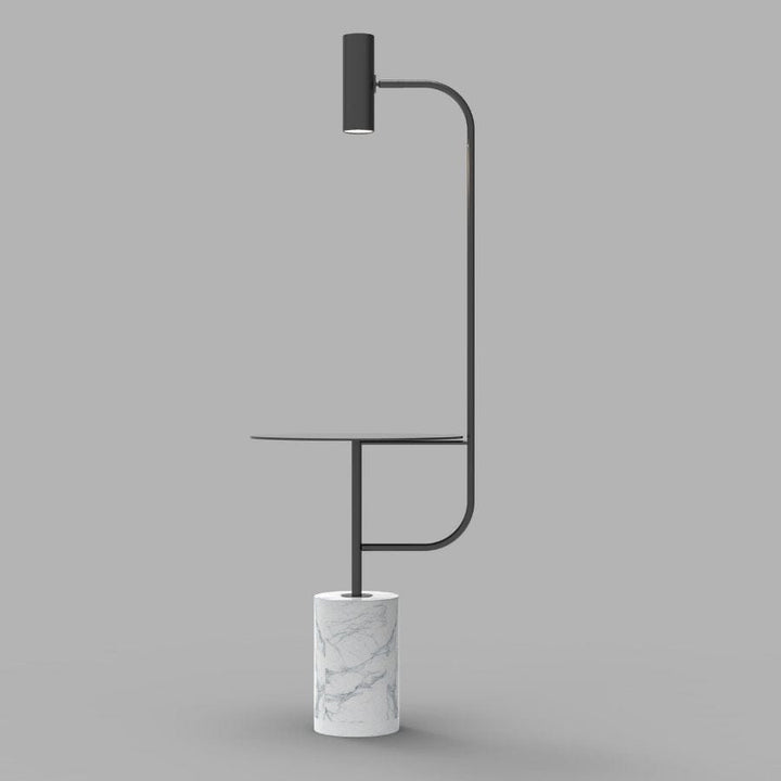 Modern Floor Lamp with Marble Base and Warm LED Light - Stylish Standing Lamp for Living Room 1