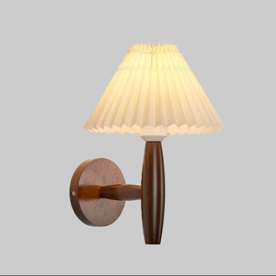 Modern Wooden LED Wall Sconce - Warm White Light, Energy Efficient Indoor Wall Lamp for Cozy Ambiance 1