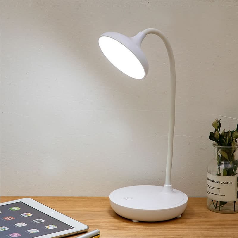 Blue pastel touch desk lamp showing adjustable light angle